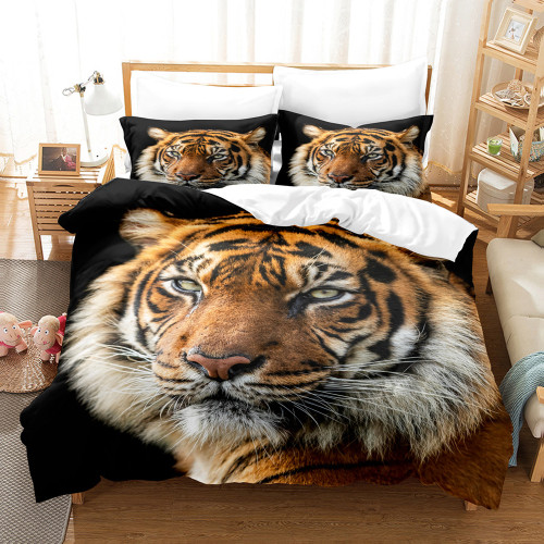 Tiger Head Bed Set