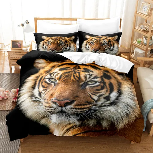 Tiger Head Bed Set