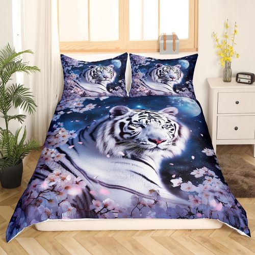 Boho Floral Tiger Bed Set