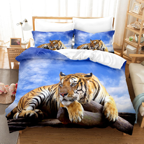 Tiger Printing Bed Set