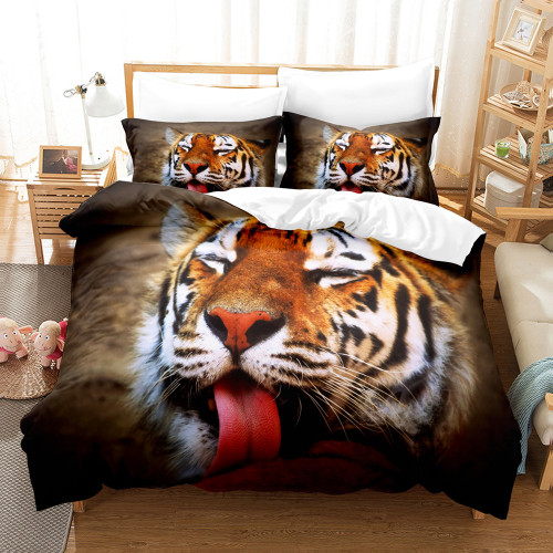 Tiger Face Bed Set