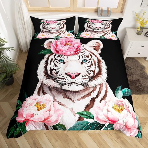 Flowers Tiger Bed Set