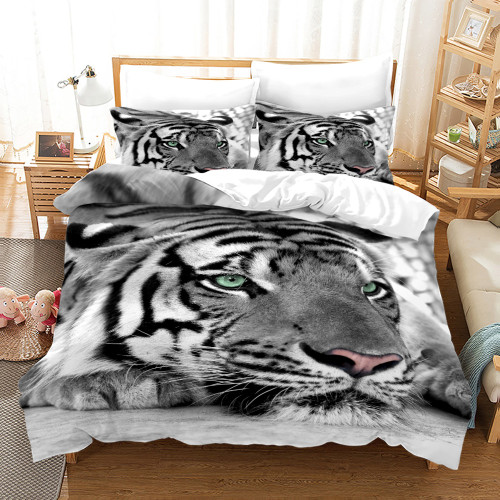 Tiger Print Bed Set