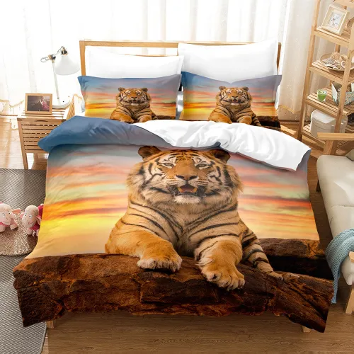 Cute Tiger Bed Set