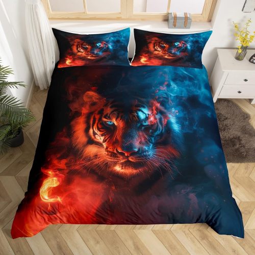 Gothic Fire Tiger Bed Set