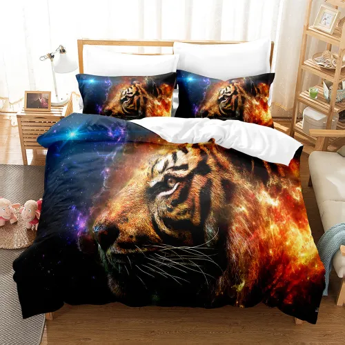 Galaxy Tiger Bed Set