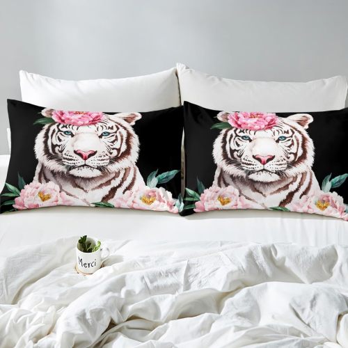 Flowers Tiger Bed Set