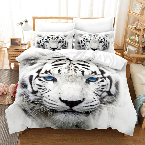 3D Tiger Head Bed Set