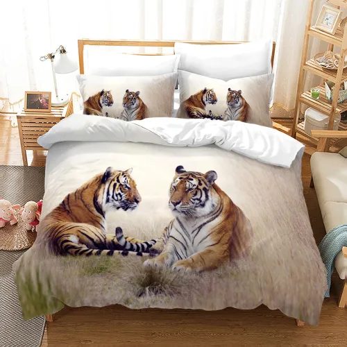 Couples Tiger Bed Set
