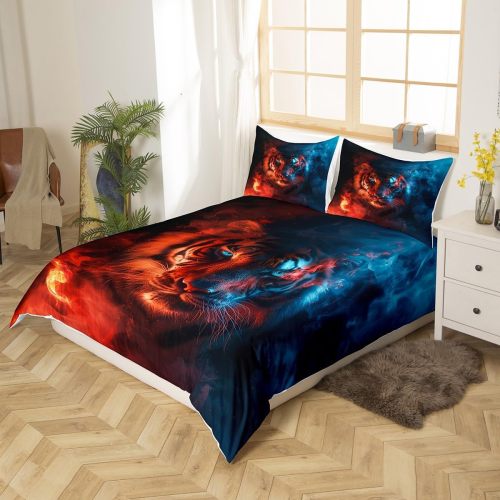 Gothic Fire Tiger Bed Set