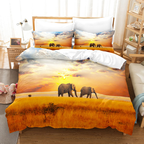 Elephant Couples Bed Set