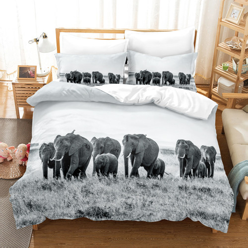 Elephant Packs Bed Set