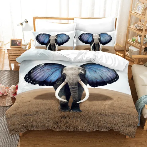 Butterfly Elephant Bed Set