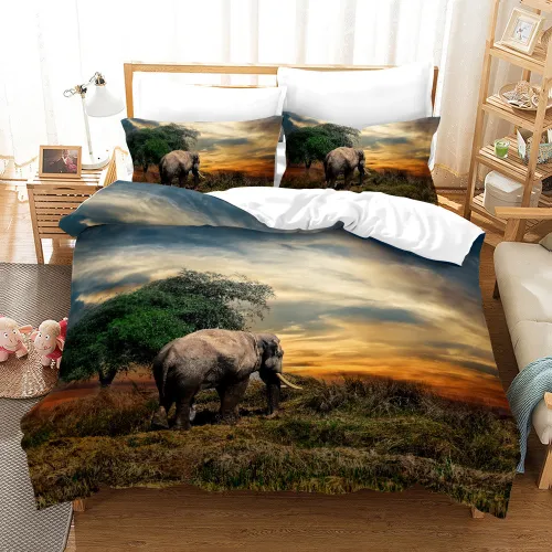 Wildlife Elephant Bed Set