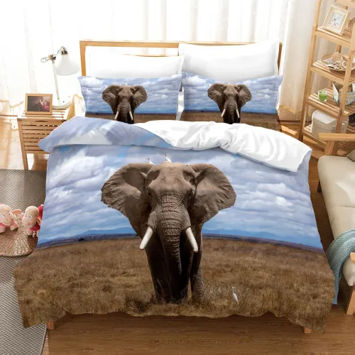 Wild Elephant Bed Set