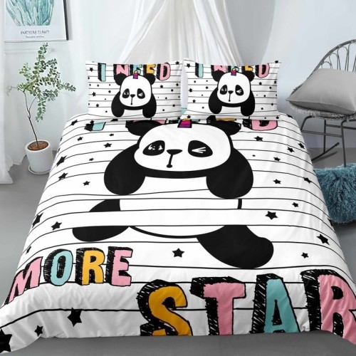 Star Panda Bed Set