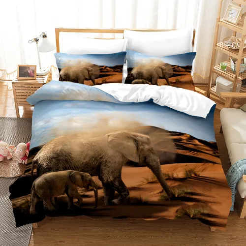 Mom And Son Elephant Bed Set