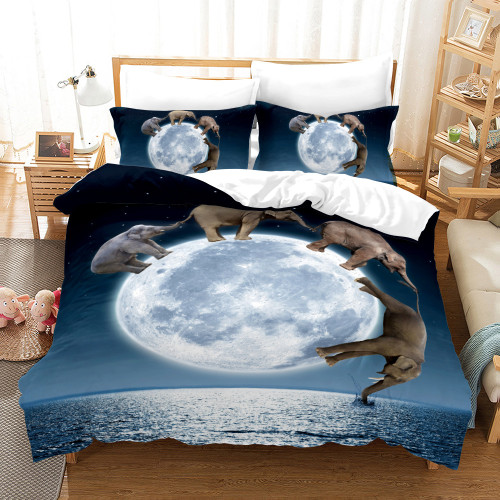 Moon Elephant Bed Set