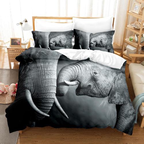 Elephant Mom And Son Bed Set