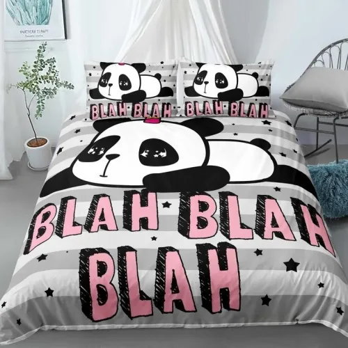 Kawaii Panda Bed Set