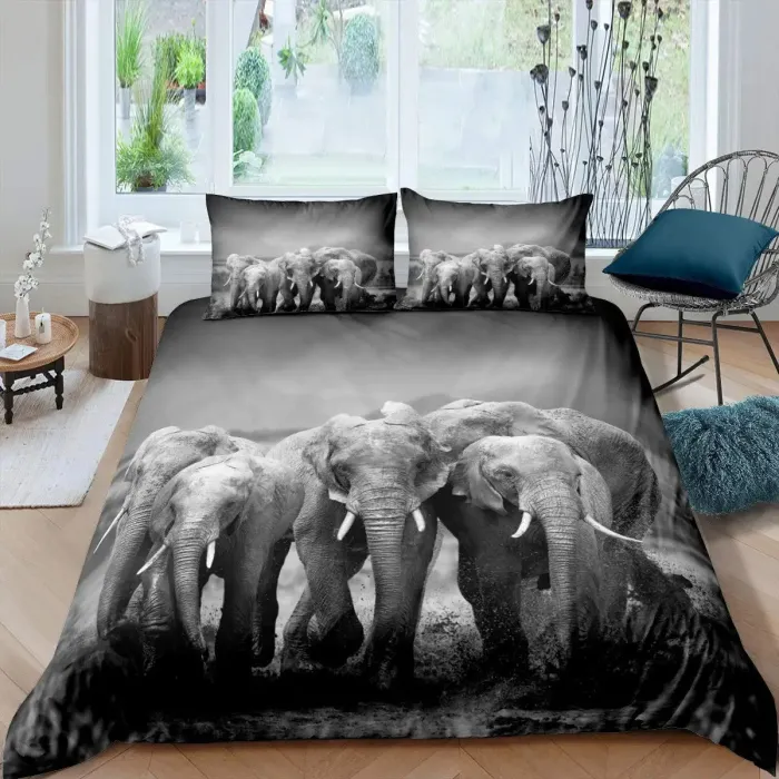 Elephant Family Bed Set
