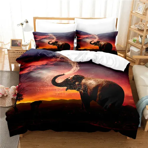 Galaxy Elephant Bed Set