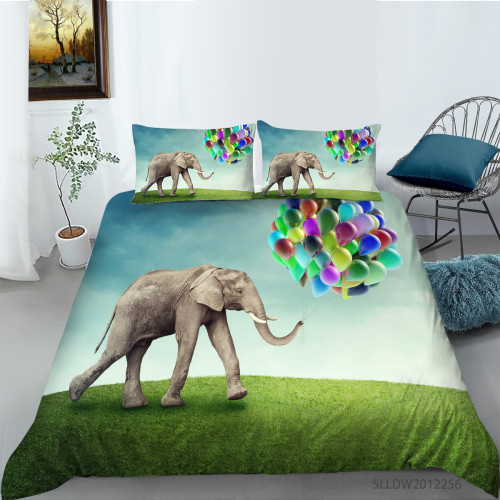 Elephant Balloons Bed Set