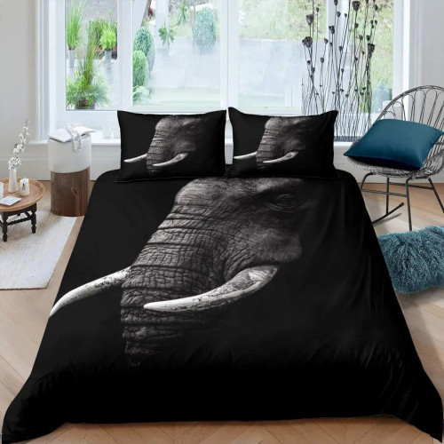 Elephant Portrait Bed Set