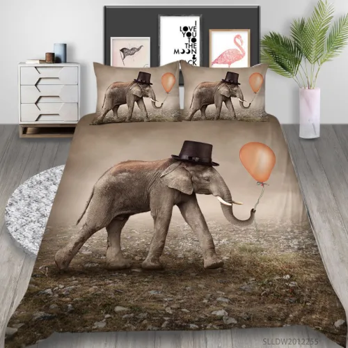 Elephant Balloons Bed Set