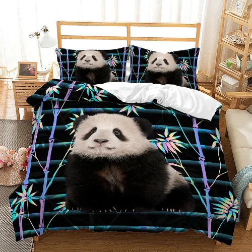 Panda Pattern Bed Set