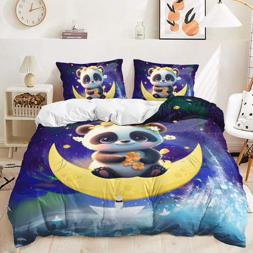 Panda Moon Bed Set