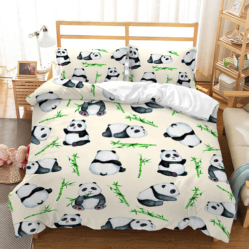 Panda Bamboos Bed Set