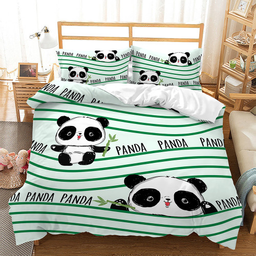 Cartoon Panda Bed Set