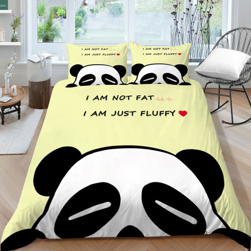 Fluffy Panda Bed Set