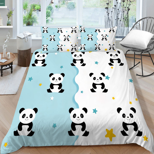 Panda Stars Bed Set