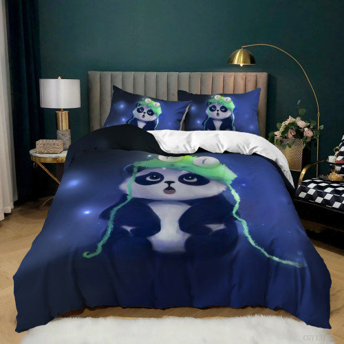 Cute Panda Bed Set