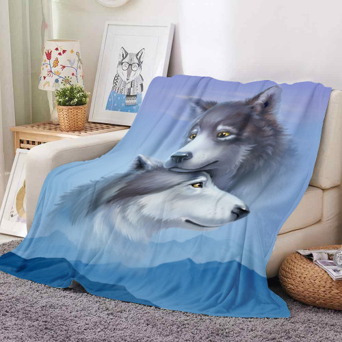 Wolf Couples Blanket