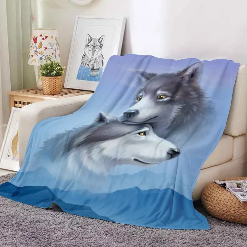 Wolf Couples Blanket