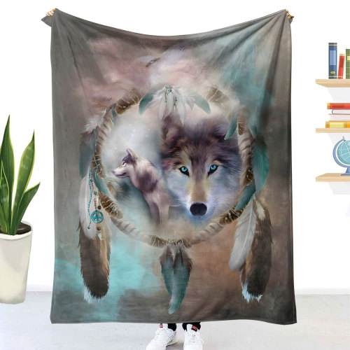 Wolf Dreamcatcher Blanket