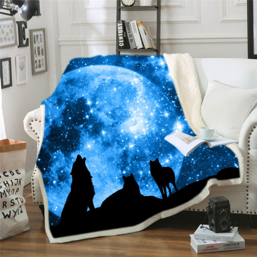 Wolf Packs Print Blanket