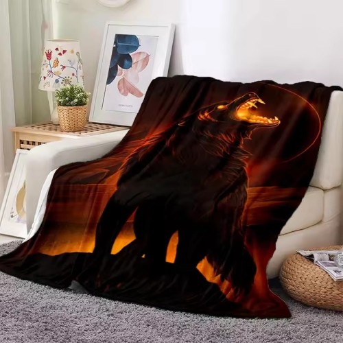 Scary Wolf Blanket