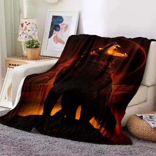 Scary Wolf Blanket
