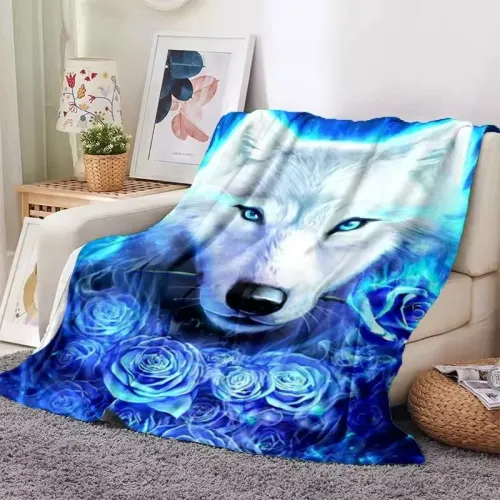 Rose Wolf Blanket
