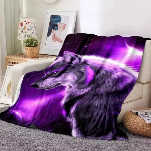 Wolf Galaxy Blanket