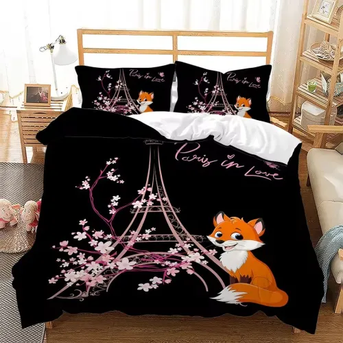 Paris In Love Fox Bed Set