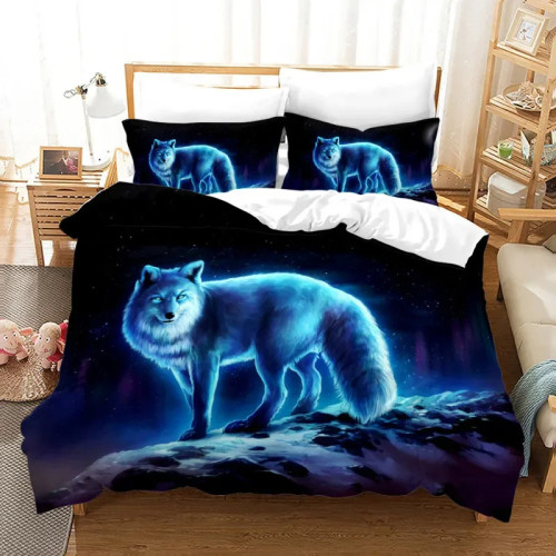 Blue Fox Bed Set