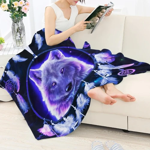 Wolf Dreamcatcher Blanket