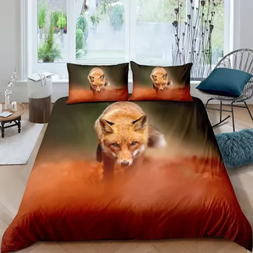 Fox Printed Bed Set