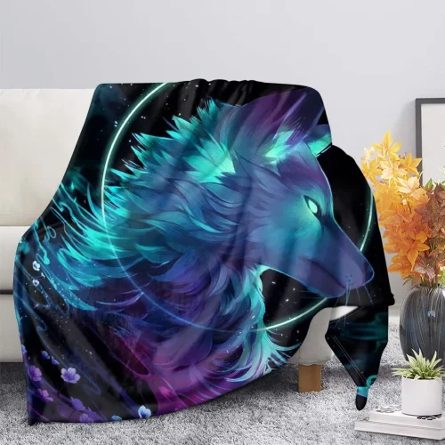 Cool Wolf Blanket