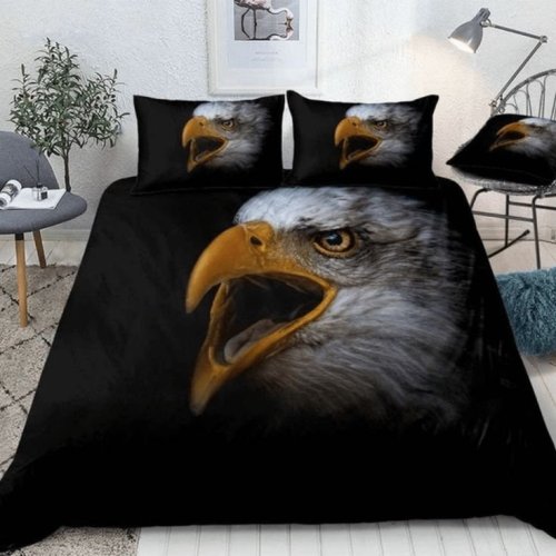 Bald Eagle Head Bedding Set